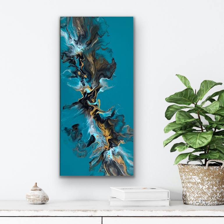 Original Abstract Fantasy Painting by Tatiana Malinovscaia