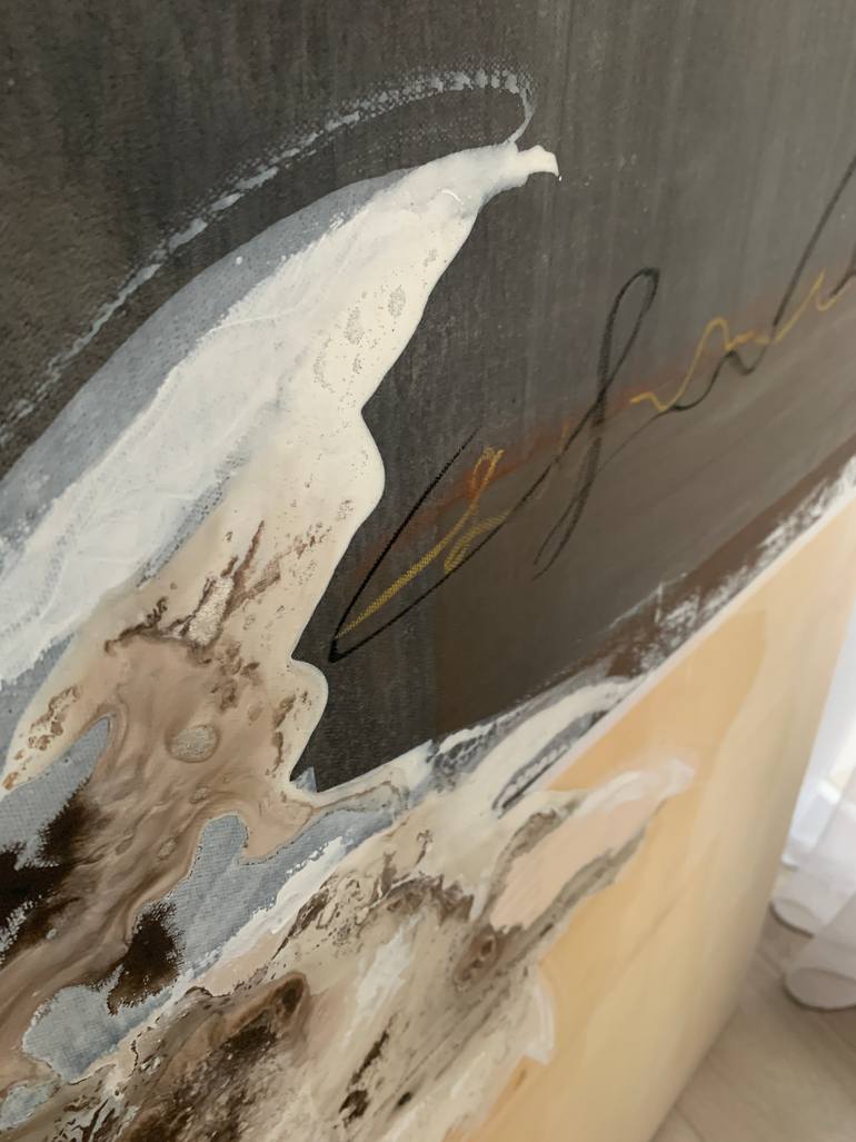 Original Abstract Floral Painting by Tatiana Malinovscaia