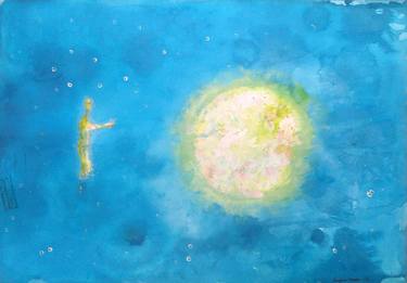 Print of Impressionism Outer Space Paintings by Argha Ghosh