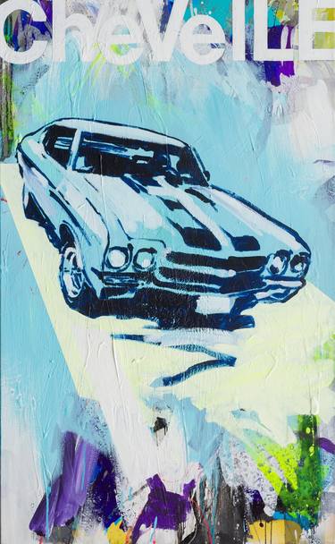 Original Pop Art Car Paintings by Stephan Geisler