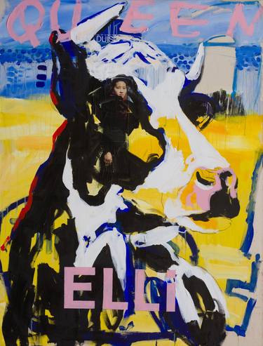 Print of Pop Art Cows Paintings by Stephan Geisler