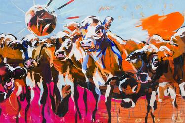 Original Cows Paintings by Stephan Geisler