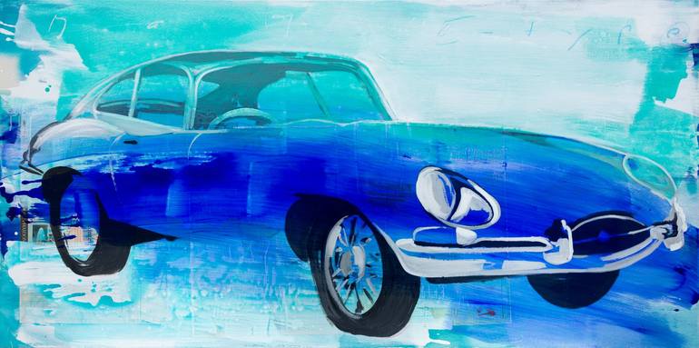 Jaguar E-type Painting By Stephan Geisler 