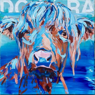 Print of Cows Paintings by Stephan Geisler