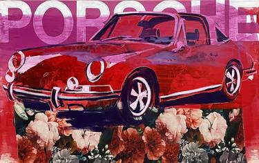 Original Pop Art Automobile Drawings by Stephan Geisler