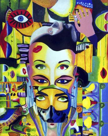 Original Cubism Abstract Paintings by Ismael Gonzalez
