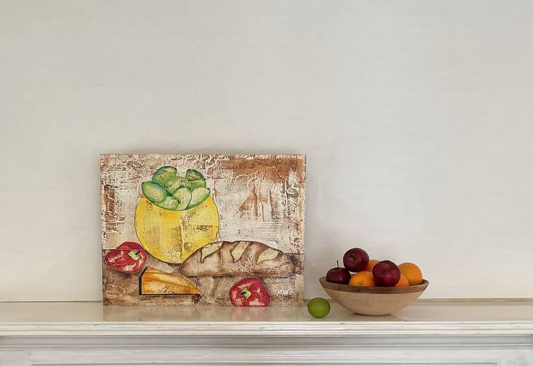 Original Expressionism Food Painting by Sara Young