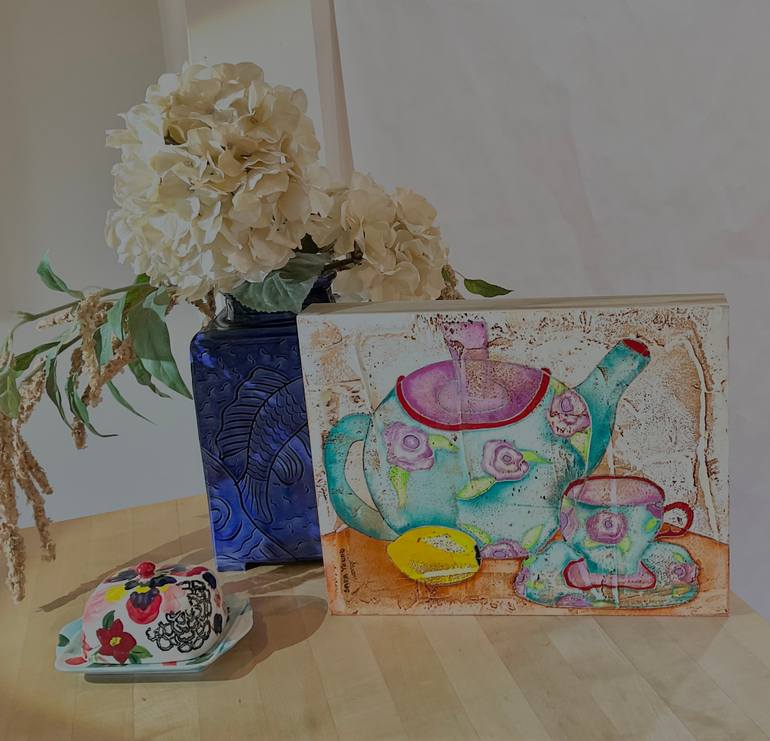 Original Expressionism Food & Drink Painting by Sara Young