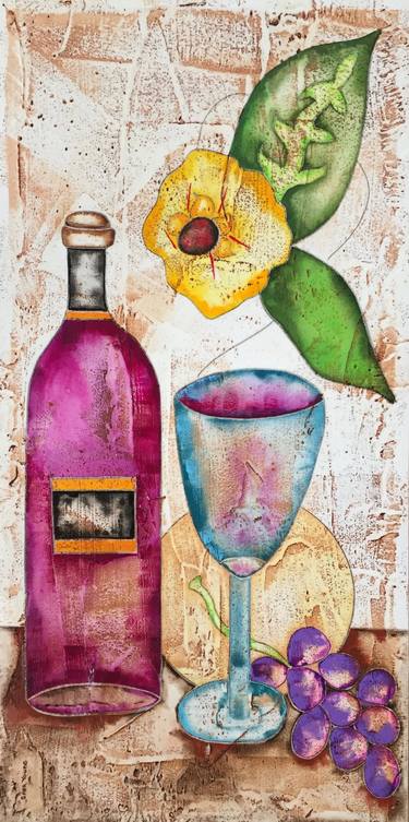 Original Expressionism Food & Drink Paintings by Sara Young