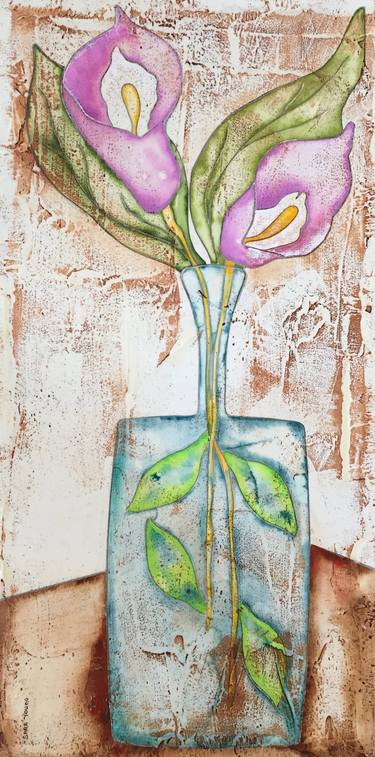 Original Expressionism Floral Paintings by Sara Young