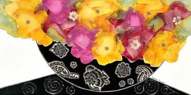 Original Floral Collage by Sara Young