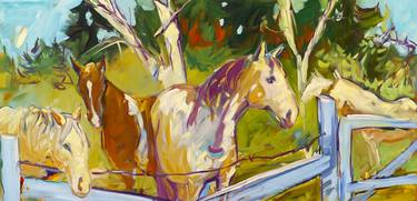 Print of Expressionism Horse Paintings by Kaija Savinainen Mountain