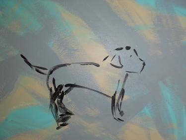 Print of Abstract Expressionism Dogs Paintings by Diane Goodman