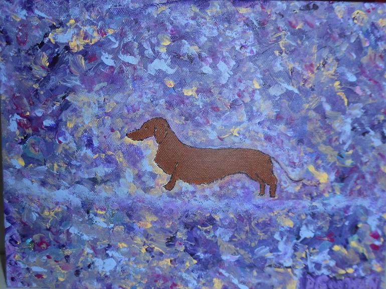 Original Dogs Painting by Diane Goodman