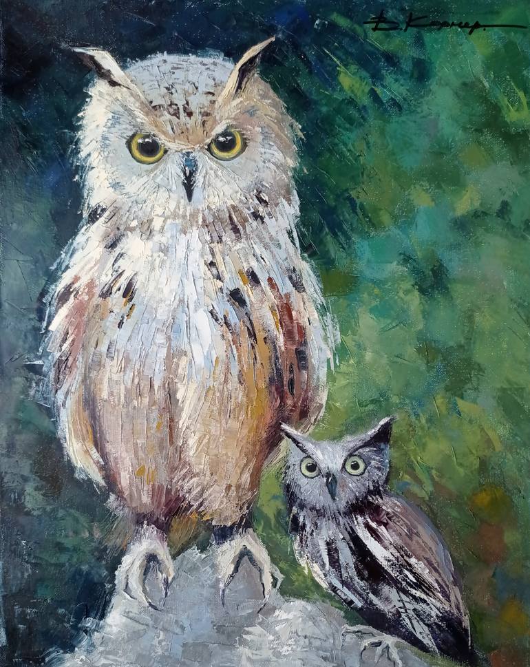 Original Expressionism Animal Painting by Viktoria Kerner