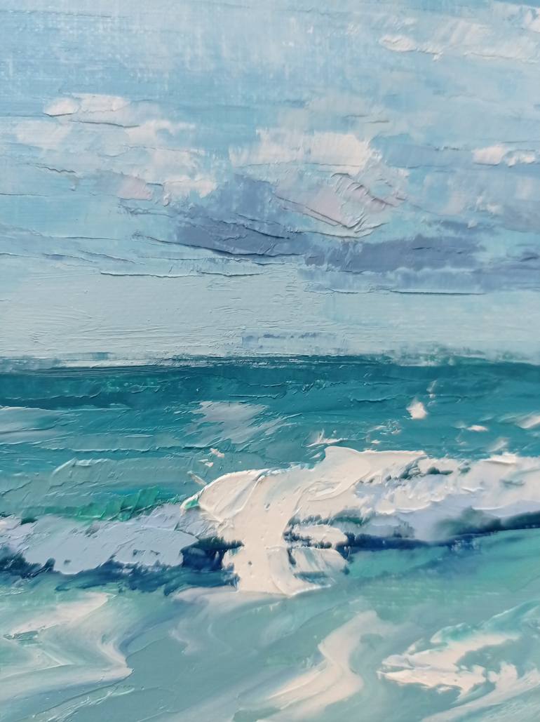 Original Impressionism Seascape Painting by Viktoria Kerner