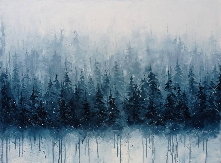 Original Tree Painting by Viktoria Kerner