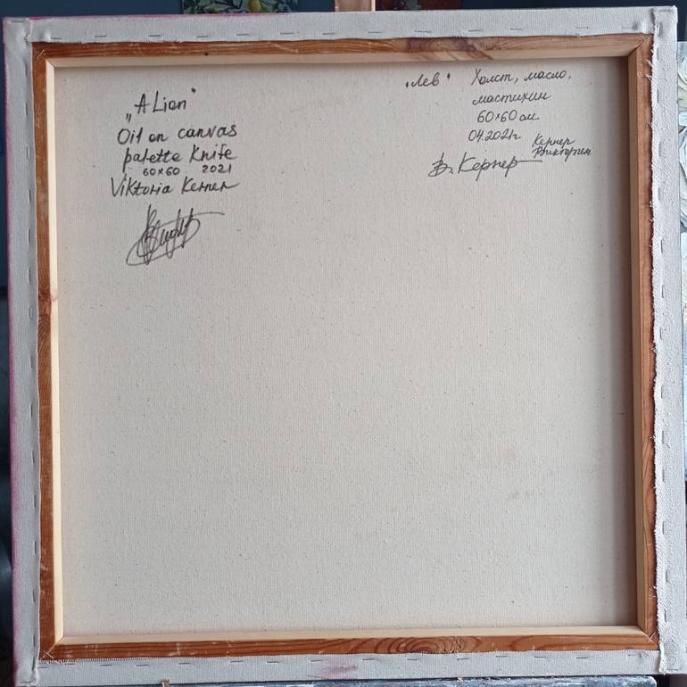 Original Abstract Cats Painting by Viktoria Kerner