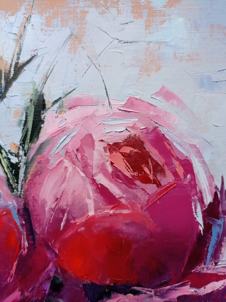 Original Figurative Floral Painting by Viktoria Kerner