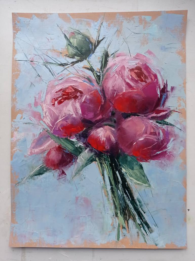 Original Figurative Floral Painting by Viktoria Kerner