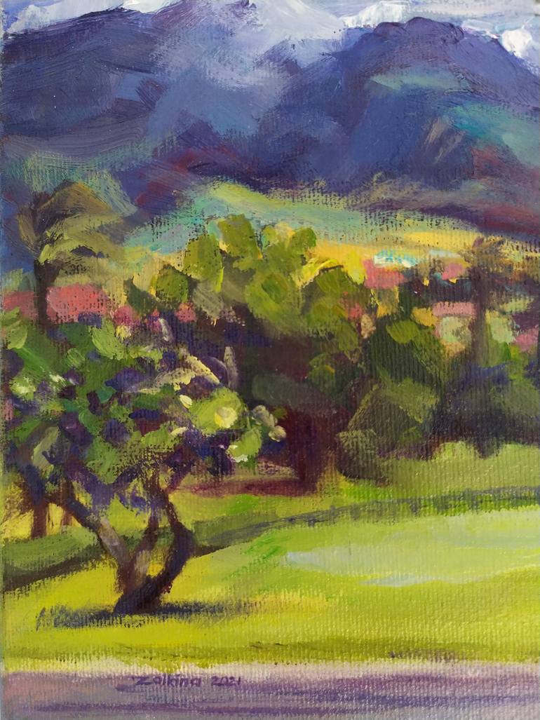 Original Impressionism Landscape Painting by Inna Zolkina