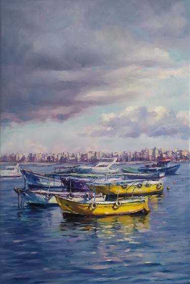 Boats at the Eastern Port, Alexandria, Egypt thumb