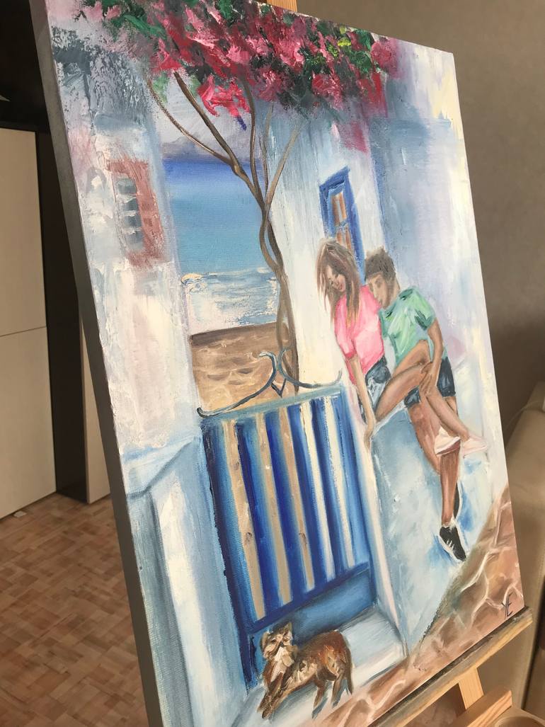 Original Expressionism Travel Painting by Elena Ustinova