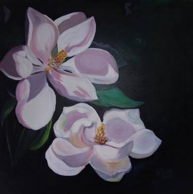 Original Fine Art Floral Paintings by Wanda Bush