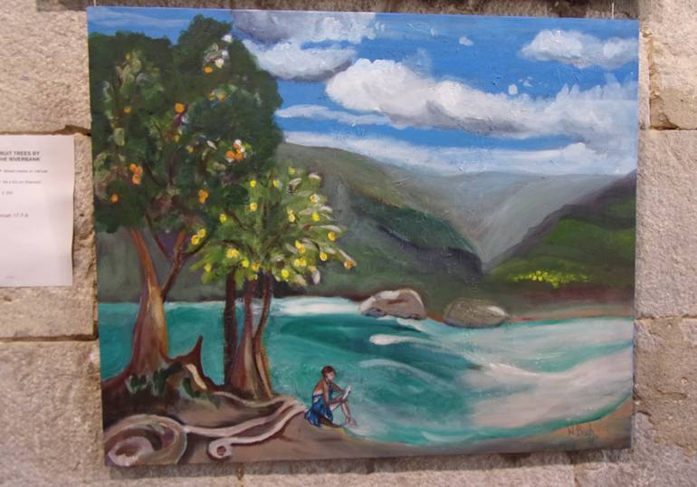 Original Impressionism Landscape Painting by Wanda Bush