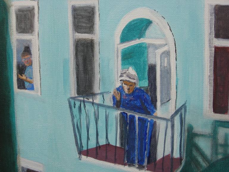 Original Figurative Landscape Painting by Wanda Bush