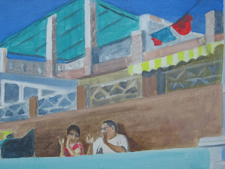 Original Figurative Landscape Painting by Wanda Bush