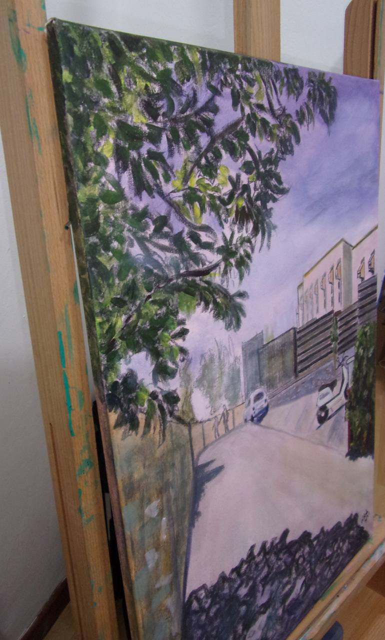 Original Figurative Landscape Painting by Wanda Bush