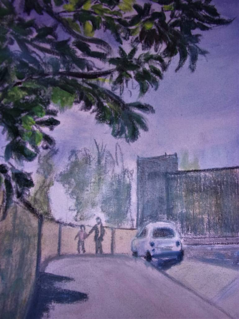 Original Figurative Landscape Painting by Wanda Bush