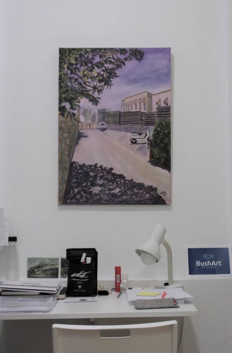 Original Figurative Landscape Painting by Wanda Bush