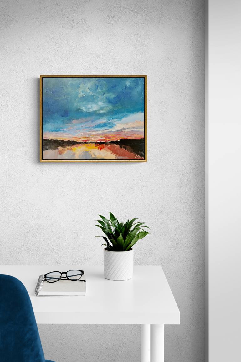 Original Impressionism Landscape Painting by Natalia Popova