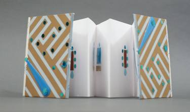 Artist's Book Accordion Book MAB by Claire Jeanine Satin thumb