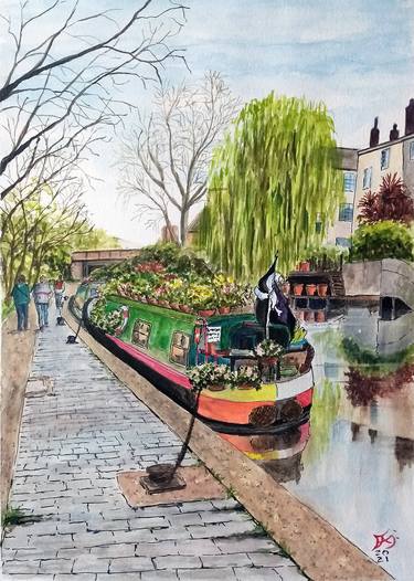 Regent’s Canal Toward Camden Town, London thumb