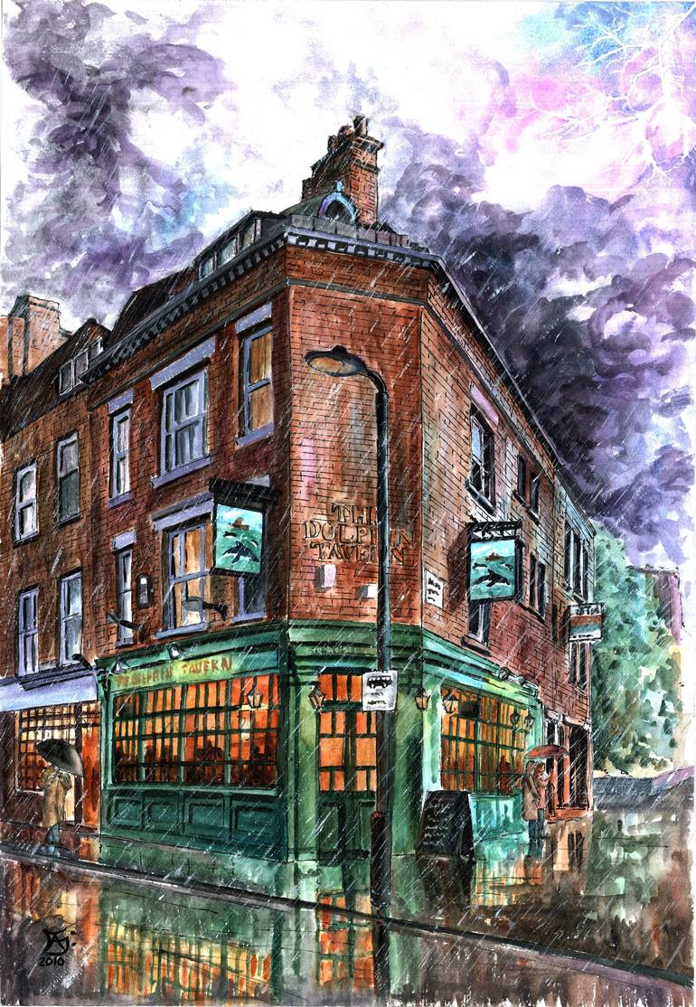 The Dolphin Red Lion Sq London UK Painting By Francisco Adolfo   8638083 TKHMXXAC 7 