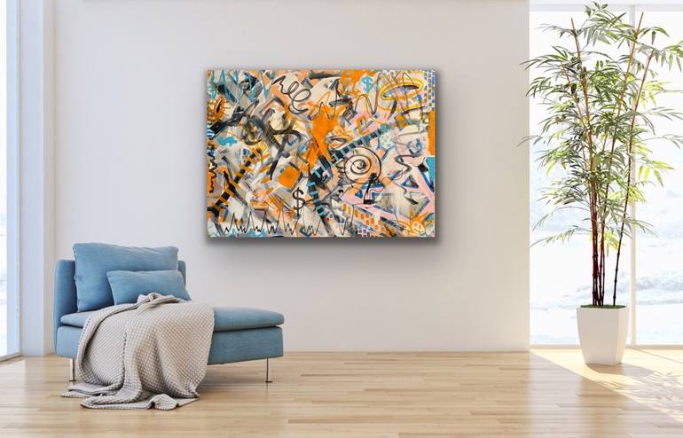 Original Abstract Expressionism Abstract Painting by Jeffrey Fuchs