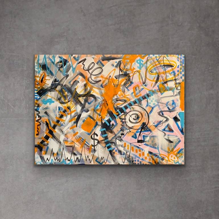 Original Abstract Expressionism Abstract Painting by Jeffrey Fuchs