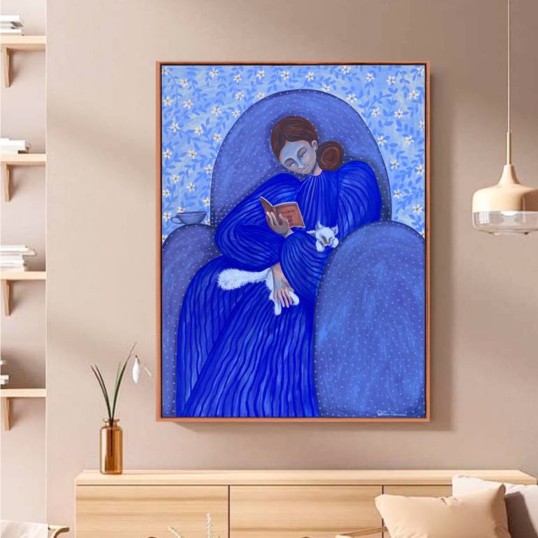 Original Contemporary People Painting by Hiranya R