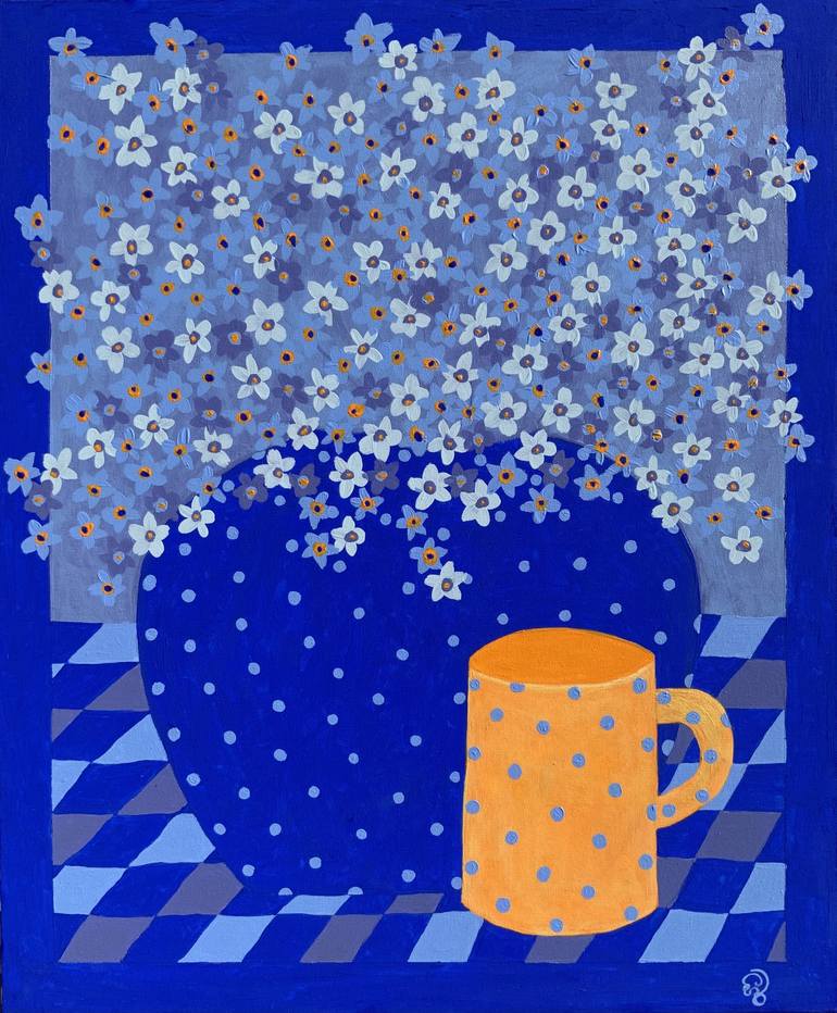 Original Contemporary Still Life Paintings by Hiranya R