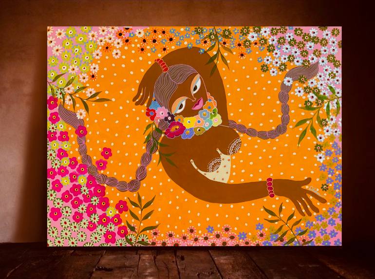 Mahogany Painting by Hiranya R | Saatchi Art
