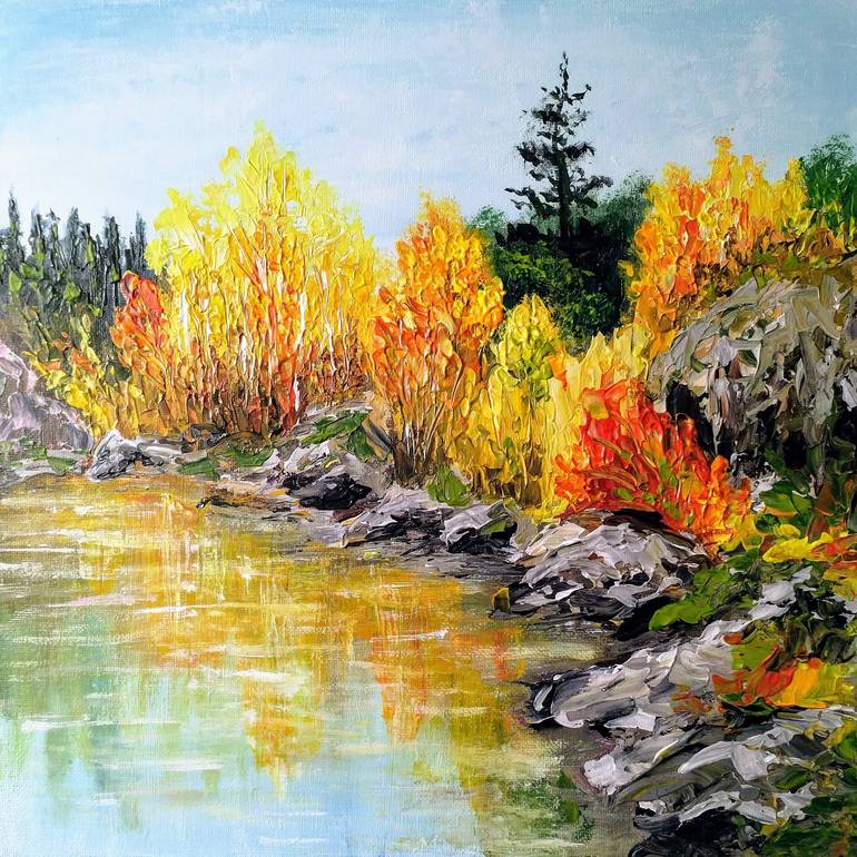 Original Impressionism Nature Paintings by Tatiana Gomzina