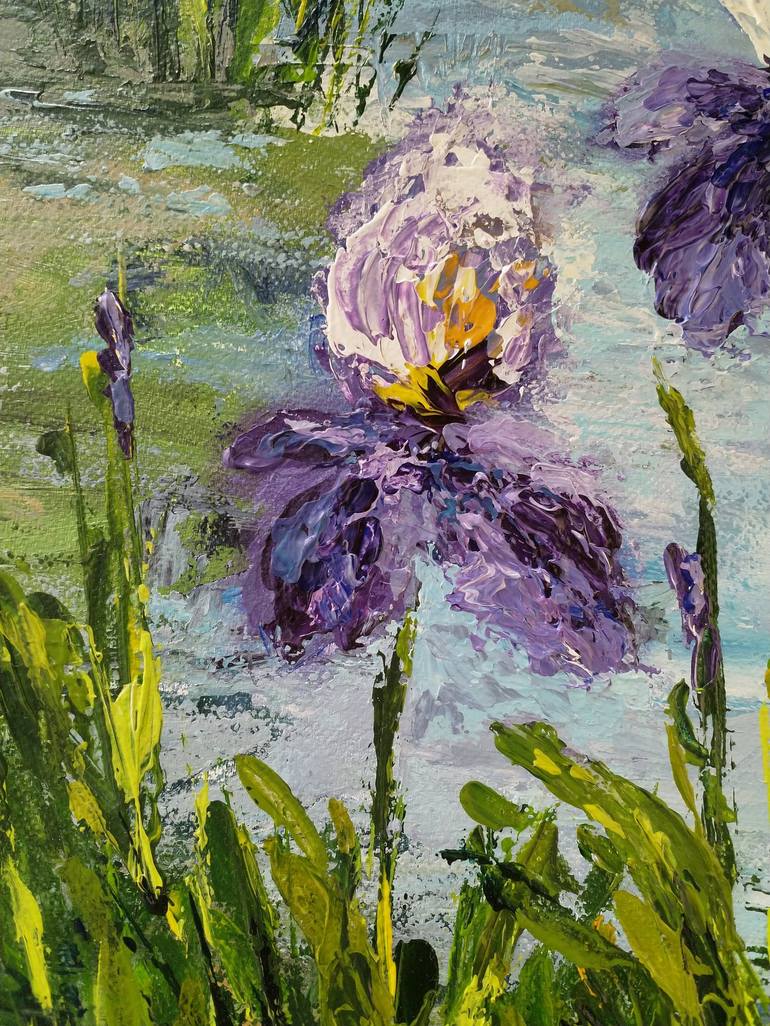 Original Impressionism Floral Painting by Tatiana Gomzina