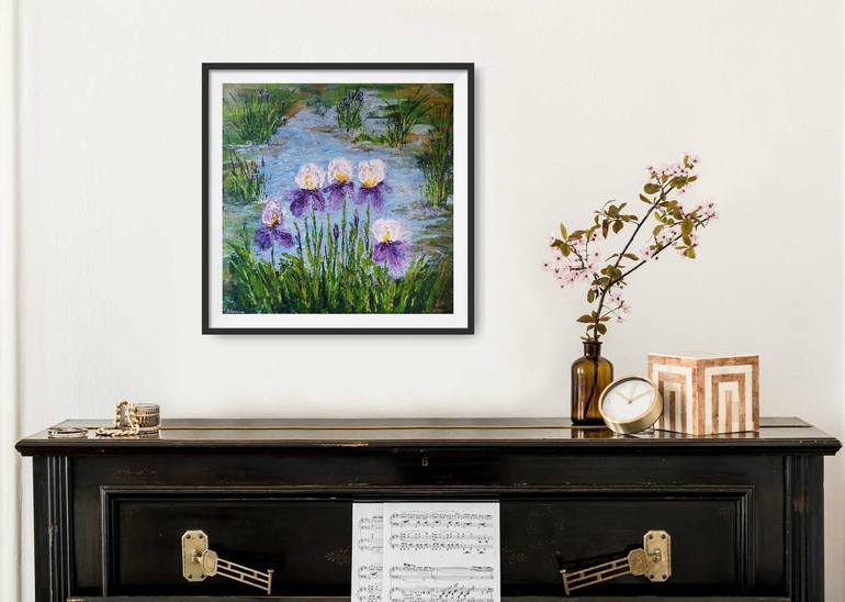 Original Impressionism Floral Painting by Tatiana Gomzina