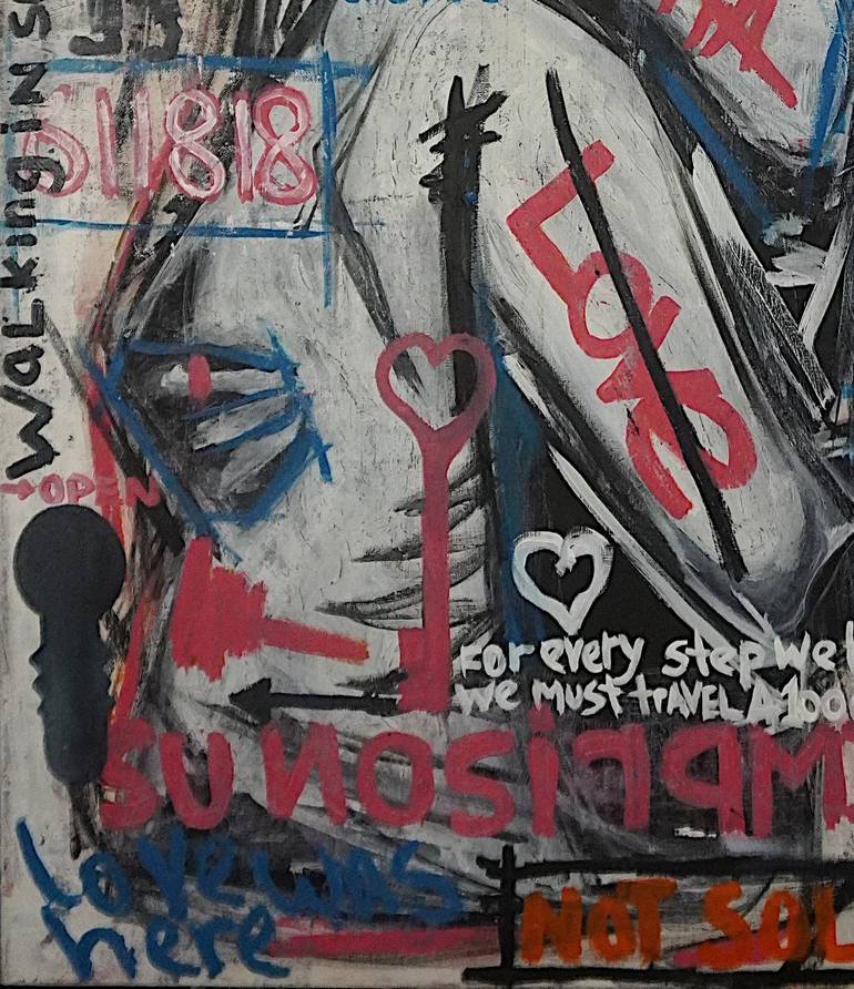 Original Abstract Graffiti Painting by Gray Fairweather