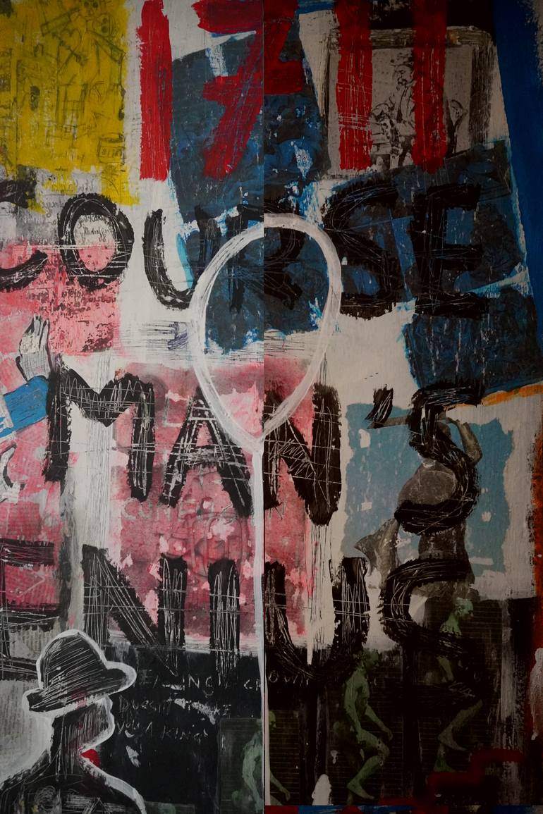 Original Abstract Graffiti Painting by Gray Fairweather