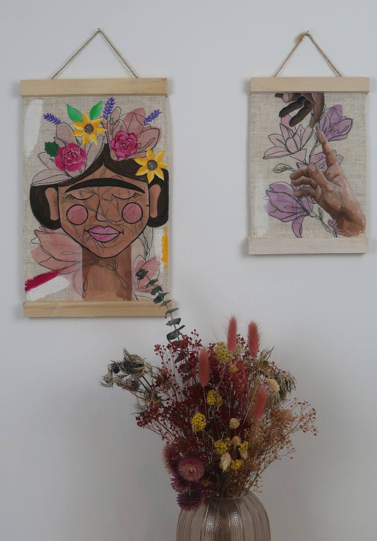 Original Illustration Women Painting by Fashionartsuffer Sara Debrunner Mesquita