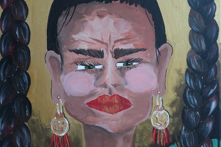 Original Expressionism Women Painting by Fashionartsuffer Sara Debrunner Mesquita
